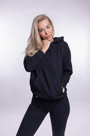 Stillhoodie Schwarz