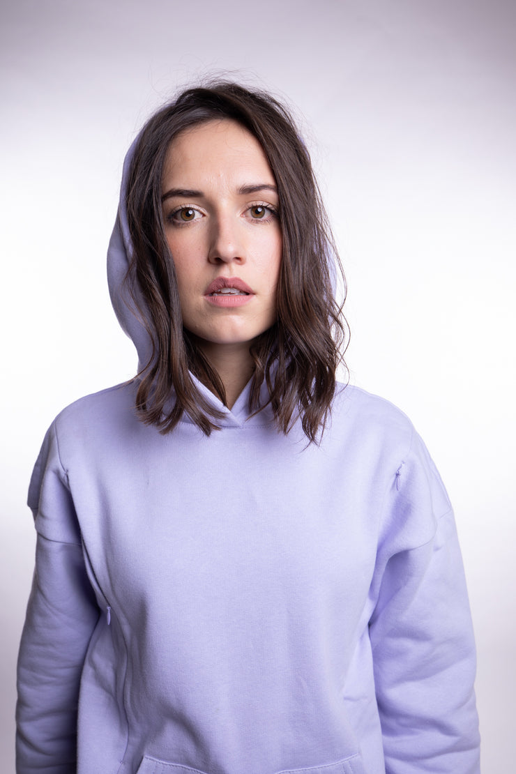 Stillhoodie Violett